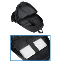 Sac à dos à la mode - Sac pour ordinateur portable 15,6 pouces - Port de chargement USB