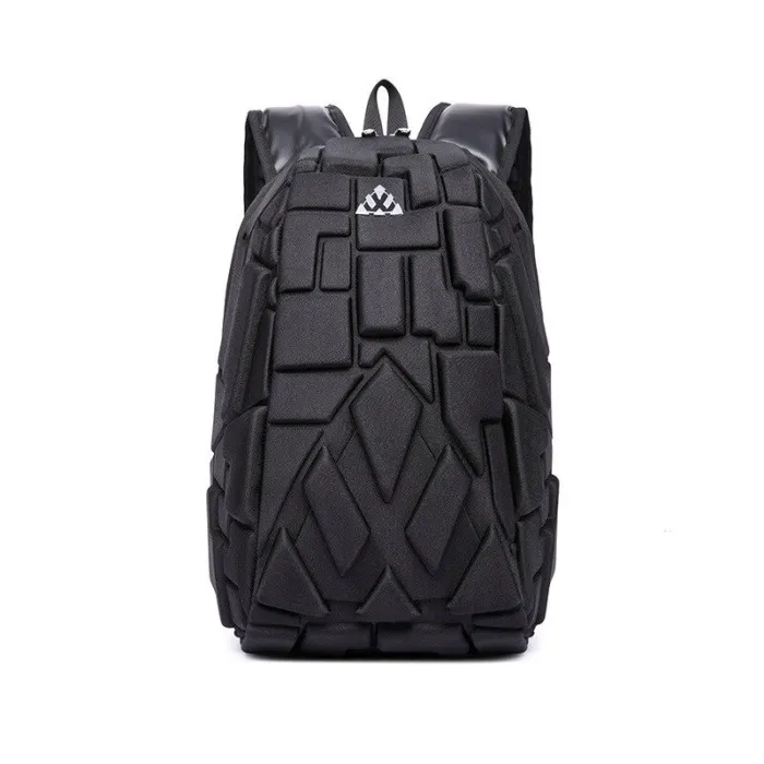 Zaino alla moda - borsa per laptop - impermeabile - porta di ricarica USB - design intagliato
