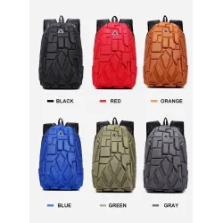 Fashionable backpack - laptop bag - waterproof - USB charging port - carving designBackpacks