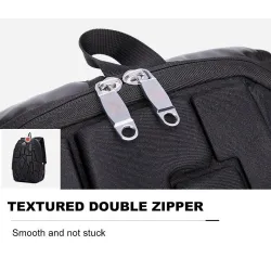 Fashionable backpack - laptop bag - waterproof - USB charging port - carving designBackpacks