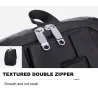 Fasjonabel ryggsekk - bærbar bag - vanntett - USB-ladeport - utskjæringsdesign