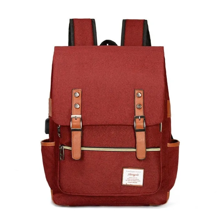 Vintage backpack - 15.6" laptop bag - USB charging portBackpacks