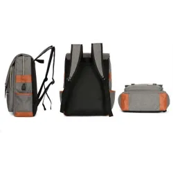 Plecak vintage - torba na laptopa 15,6" - port ładowania USBPlecaki