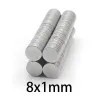 N35N35 - imán de neodimio - disco redondo resistente - 8 mm * 1 mm - 50 - 1000 piezas