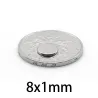 N35N35 - imán de neodimio - disco redondo resistente - 8 mm * 1 mm - 50 - 1000 piezas