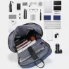 Fasjonabel ryggsekk - 15,6 tommers laptopveske - USB-ladeport - vanntett