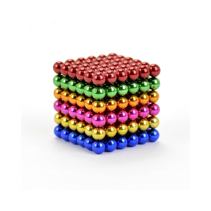 Sfere magnetiche al neodimio - colori misti - 5mm - 216 pezzi