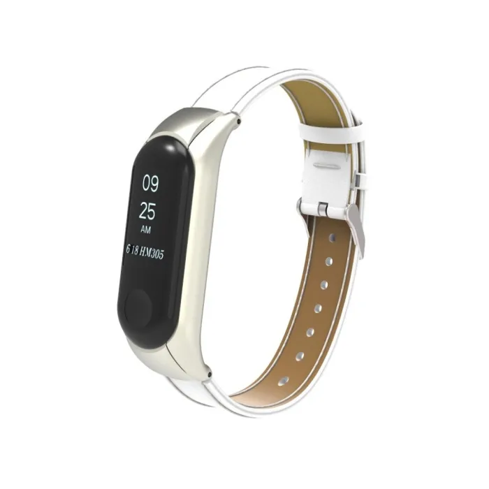 Nahkainen rannehihna - Xiaomi Mi Band -kelloon - 3-4-5-6