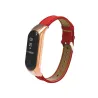 Pulseira de couro - para relógio Xiaomi Mi Band - 3-4-5-6