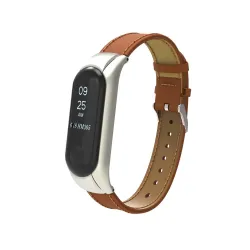 Håndleddsrem av lær - for Xiaomi Mi Band-klokke - 3-4-5-6