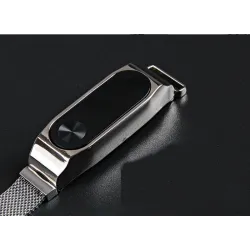 Metallnettingsreim - armbånd - for Xiaomi Mi Band 2 / 3 / 4 / 5-6