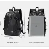 Moderigtig læderrygsæk - 15,6 tommer laptoptaske - hul til øretelefoner - vandtæt