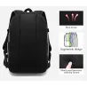 Fashionable leather backpack - 15.6 inch laptop bag - earphone hole - waterproofBackpacks