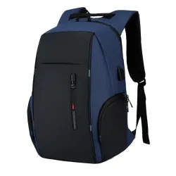 Mochila elegante - bolsa para laptop de 15,6 polegadas - porta de carregamento USB - à prova d'água