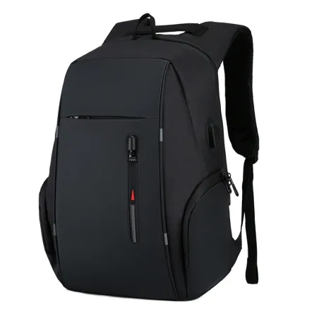 Fasjonabel ryggsekk - 15,6 tommers laptopveske - USB-ladeport - vanntett
