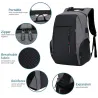 MochilasMochila de moda - Maletín para portátil de 15,6 pulgadas - Puerto de carga USB - Resistente al agua