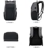 Fasjonabel ryggsekk - 15,6 tommers laptopveske - USB-ladeport - vanntett