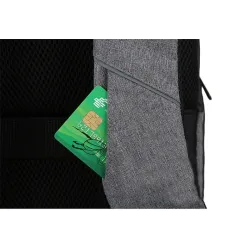 Fashionabla ryggsäck - 15,6 tums laptopväska - USB-laddningsport - vattentät