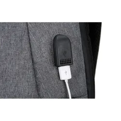 Fasjonabel ryggsekk - 15,6 tommers laptopveske - USB-ladeport - vanntett