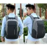 Zaino alla moda - Borsa per laptop da 15,6 pollici - Porta di ricarica USB - Impermeabile