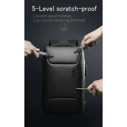 Sac à dos élégant multifonctionnel - sacoche pour ordinateur portable 15,6 pouces - antivol - port de chargement USB - étanche