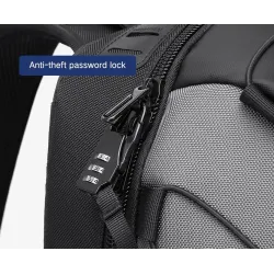 Fasjonabel ryggsekk - 15,6 tommers bærbar bag - tyverisikring - USB-ladeport - vanntett