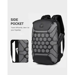 MochilasMochila de moda - Maletín para portátil de 15,6 pulgadas - Cierre antirrobo - Puerto de carga USB - Resistente al agua
