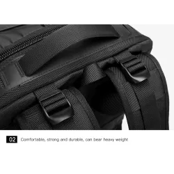 Fasjonabel ryggsekk - 15,6 tommers bærbar bag - tyverisikring - USB-ladeport - vanntett