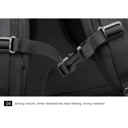 Moderiktig ryggsäck - 15,6 tums laptopväska - stöldskyddslås - USB-laddningsport - vattentät