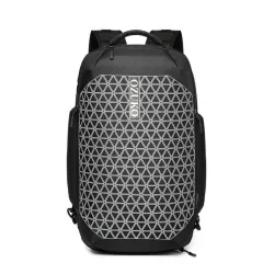 OZUKO - zaino alla moda - borsa per laptop da 15,6 pollici - antifurto - con custodia per scarpe - porta di ricarica USB - imper
