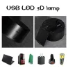Lampa akrylowa 3D - panel dotykowy - pilot - LOVE / sercaŚwiatła