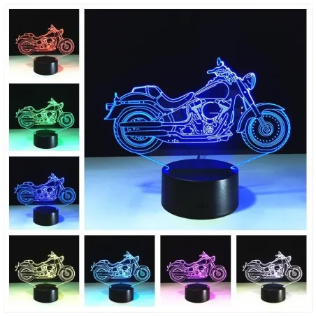 Luces & IluminaciónLámpara LED 3D - luz nocturna - USB - interruptor táctil / control remoto - figuras de dibujos animados