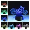 Luces & IluminaciónLámpara LED 3D - luz nocturna - USB - interruptor táctil / control remoto - figuras de dibujos animados
