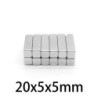 N35 - neodymium magnet - strong cuboid block - 20mm * 5mm * 5 mm - 5 - 100 piecesN35