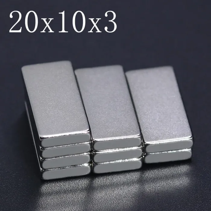 N35 - magnes neodymowy - mocny blok - 20mm * 10mm * 3mm - 5 - 100 sztukN35