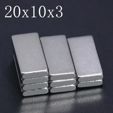 N35 - magnes neodymowy - mocny blok - 20mm * 10mm * 3mm - 5 - 100 sztukN35