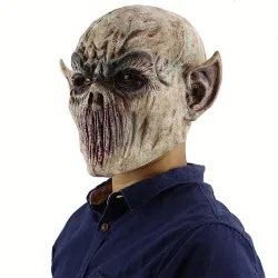 Frygteligt monster - realistisk helmaske - Halloween - festivaler