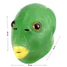 Masque intégral drôle - tête de poisson vert - Halloween - festivals