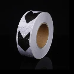 Bande réfléchissante - autocollant de sécurité / avertissement - pour voiture / moto / vélo - flèche - 5cm * 45m
