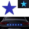 PegatinasAdhesivo en forma de estrella - reflectante - autoadhesivo - para coche / moto / tejido