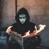 Ansiktsskiftende maske - fullfarge LED - smart APP-kontroll - glødende - Halloween - festivaler