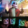 LED luminous face mask - head helmet - marshmello - Halloween - festivalsMasks