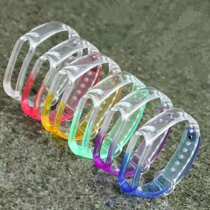 Przezroczysty pasek - bransoletka - do zegarka Xiaomi Mi Band 5 - 3/4Inteligentne zużycie