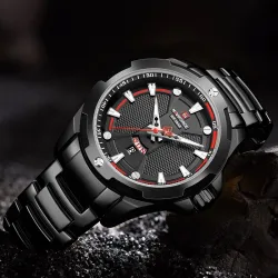 NAVIFORCE - luksuriøs sportsklokke - Quartz - kalender - vanntett
