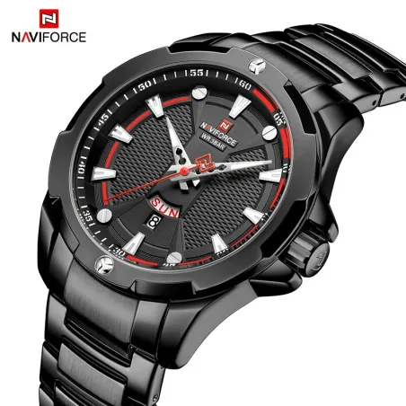 NAVIFORCE - luksuriøs sportsklokke - Quartz - kalender - vanntett