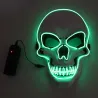 MáscaraMascarilla LED - calavera resplandeciente - Halloween - festivales