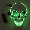 LED gezichtsmasker - gloeiende schedel - Halloween - festivalsMaskers