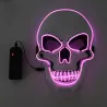 MáscaraMascarilla LED - calavera resplandeciente - Halloween - festivales