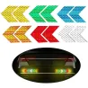 Flèche réfléchissante - autocollant auto-adhésif - sécurité - avertissement - pour voitures / motos / vélos / vêtements