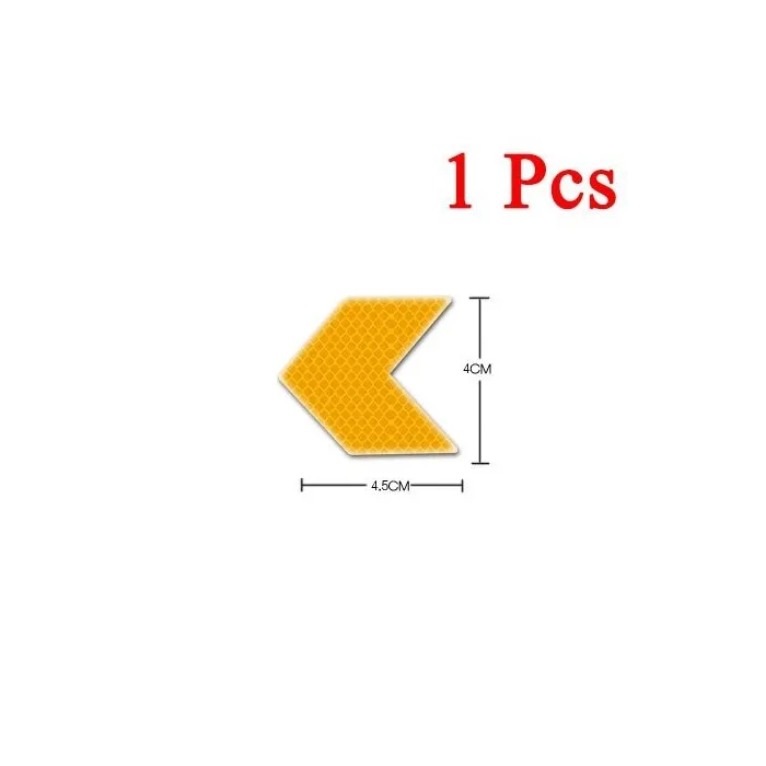 PegatinasFlecha reflectante - pegatina autoadhesiva - seguridad - advertencia - para coches / motos / bicicletas / ropa